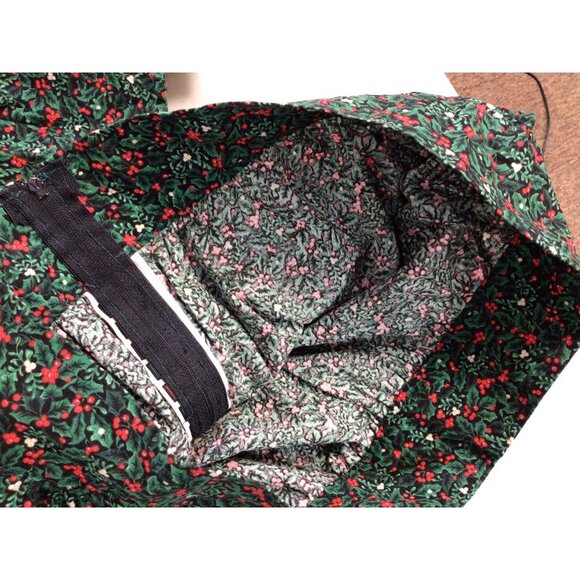 Vintage Christmas Maxi Skirt Mrs Claus Caroling Festive Handmade Womens Medium - Picture 9 of 9